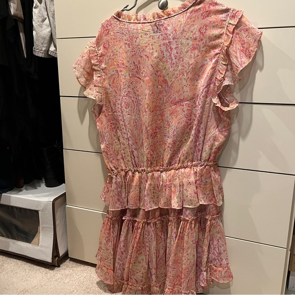 NWT MISA ruffled mini dress - L - Picture 5 of 5